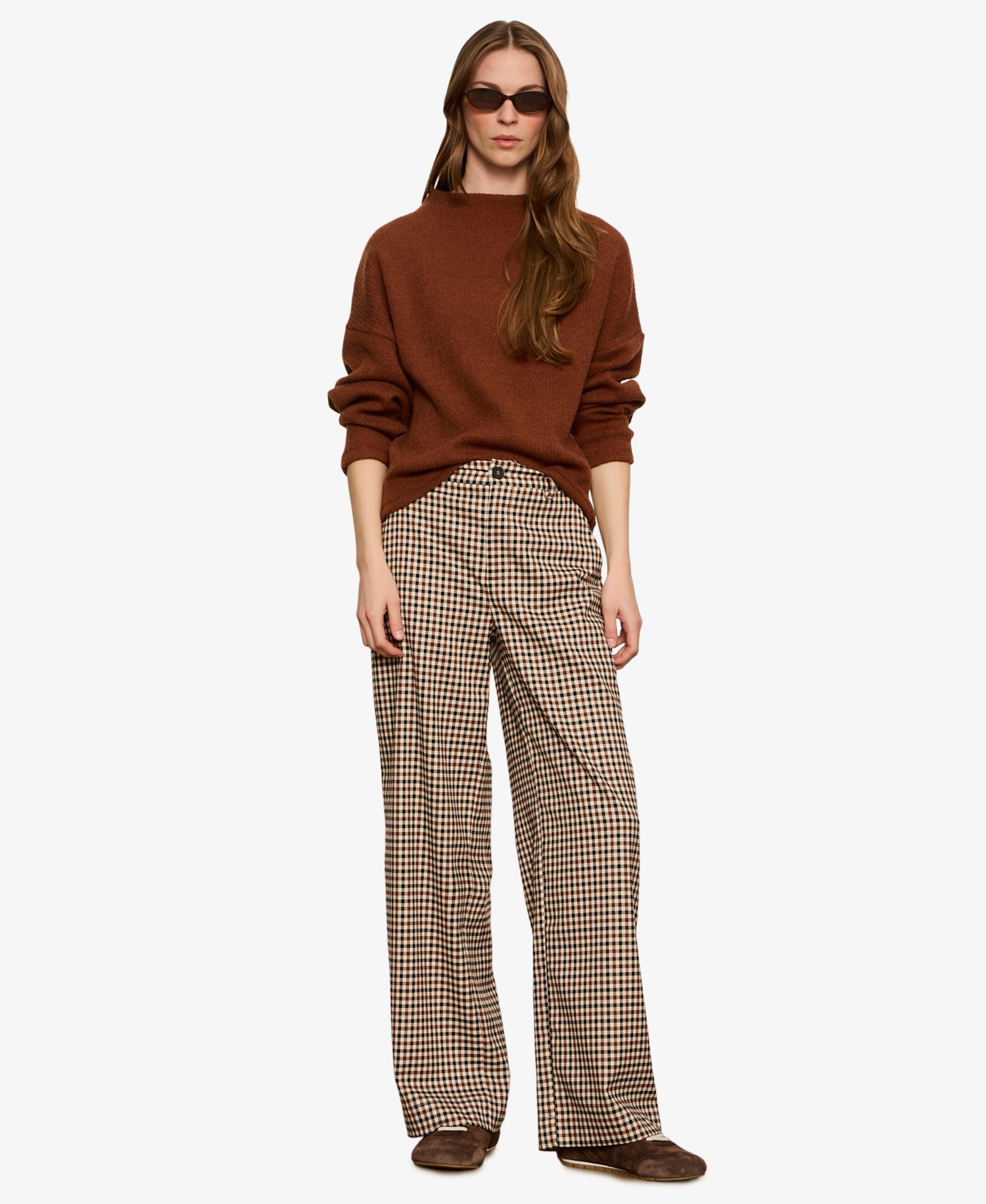 Women's Eloise Mid-Rise Wide-Leg Trouser