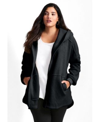 Plus Size Weekender Hooded Fleece Jacket