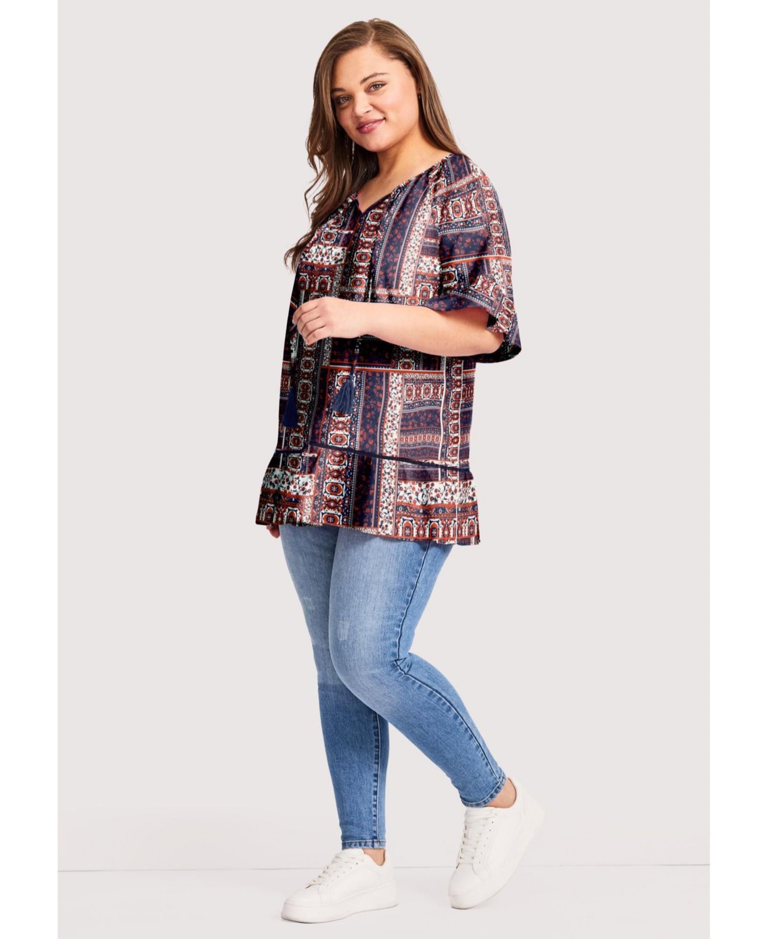 Women's Flutter Sleeve Top