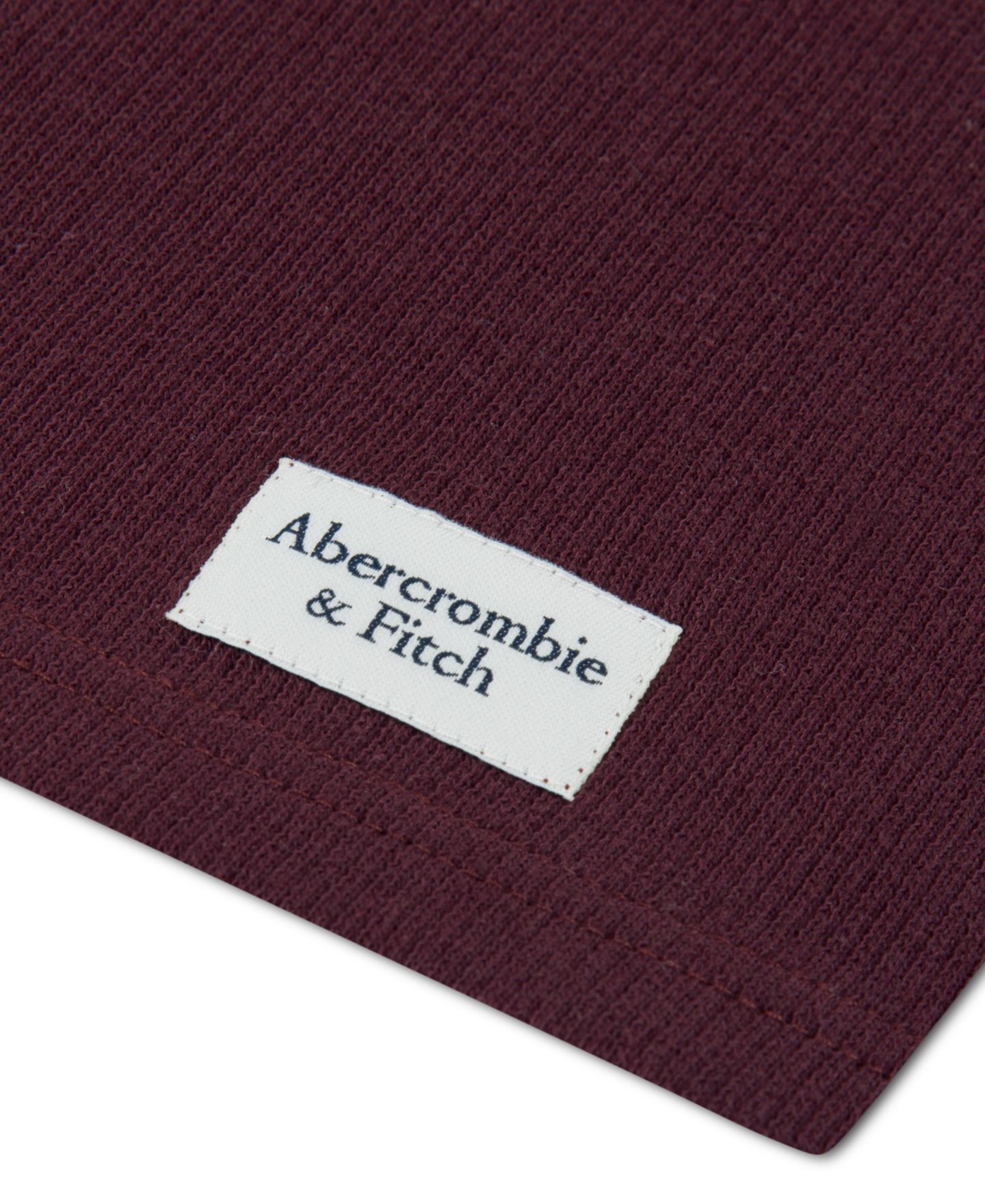 Рубашка abercrombie kids Long-Sleeve Flat Back Rib Knit для мальчиков, цвет: Инжирный — фото 4