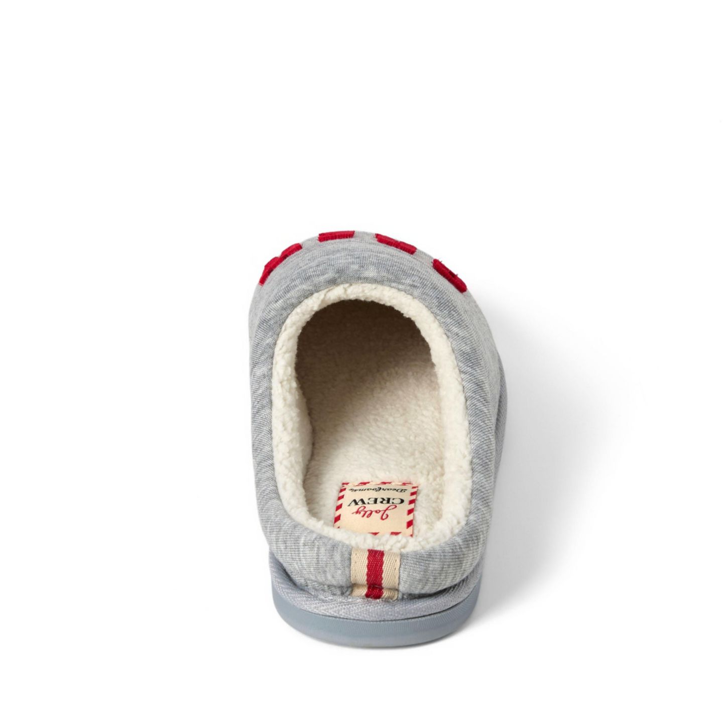 Мужские тапочки Dearfoams Christmas Morning Crew Slip-On Slippers, цвет: Светлый меланжевый серый — фото 6