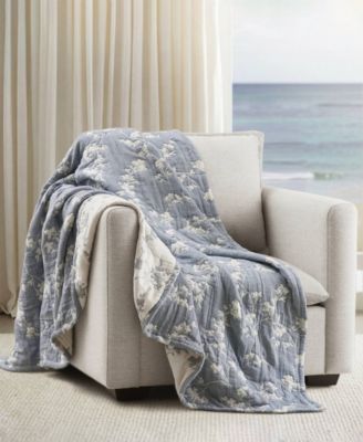 Catalina Botanical Cotton Jacquard Throw, 50" x 70"
