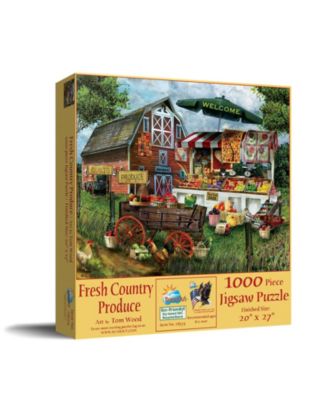 Fresh Country Produce 1000-Piece Jigsaw Puzzle, Ages 15+