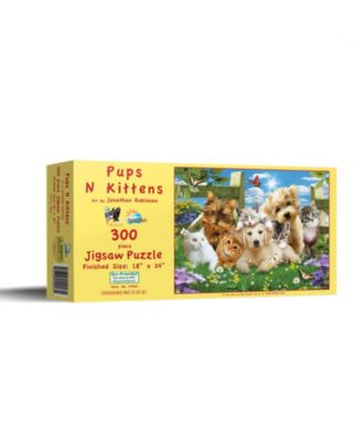 Pups n Kittens 300-Piece Jigsaw Puzzle For Adults, Ages 15+