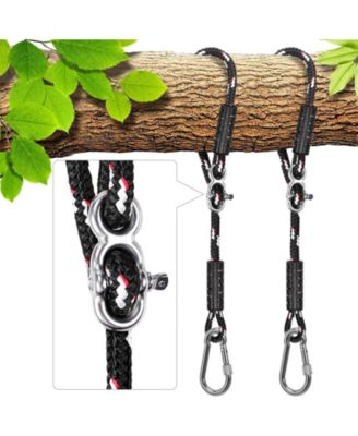 Heavy Duty Tree Swing Straps Kit 1000 Lbs Weight Capacity Adjustable Outdoor Hanging Set