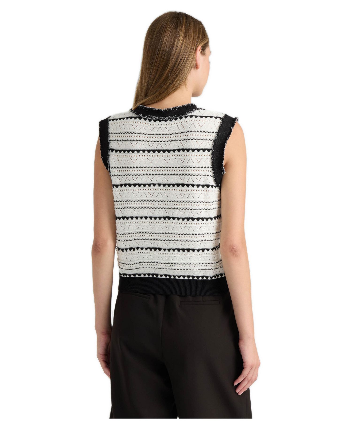 Women's V-Neck Button-Front Sleeveless Vest