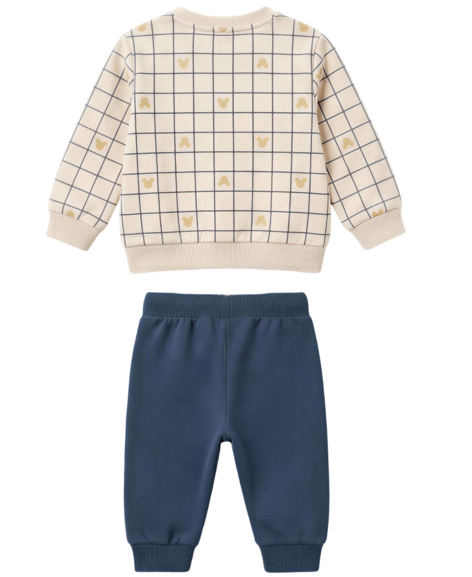 Baby Boys' Mickey Jogger Long-Sleeve Crewneck Sweatshirt and Jogger Pants, 2-Piece Set