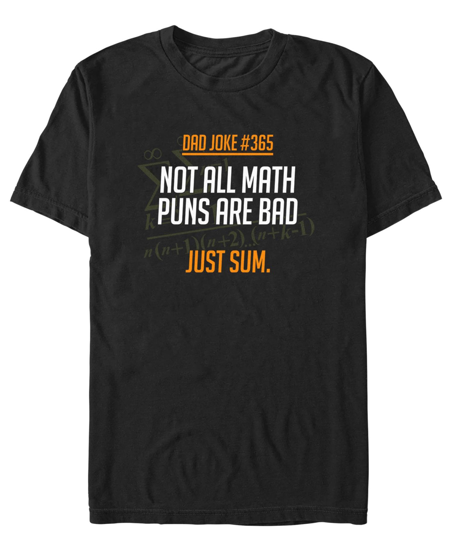 Men's Dad Joke Number365 Graphic Cotton T-Shirt