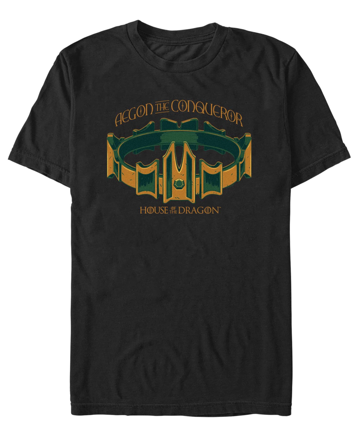 Men's House of Dragon Aegon The Conqueror Officially Licensed Graphic Crewneck T-Shirt