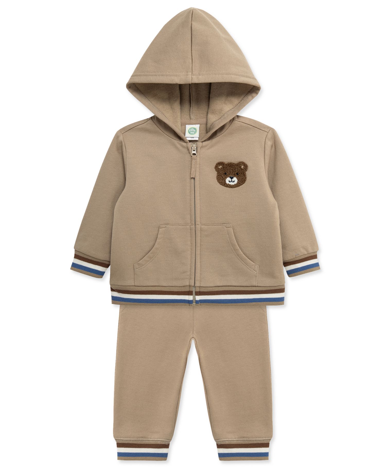 Baby Boys' Bear Zip-Up Hoodie and Jogger Pants, 2-Piece Set