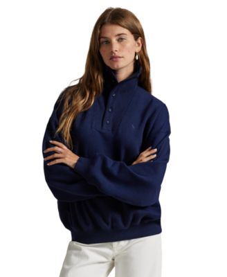 Women's Arctic Ribbed Mockneck Long-Sleeve Fleece Pullover