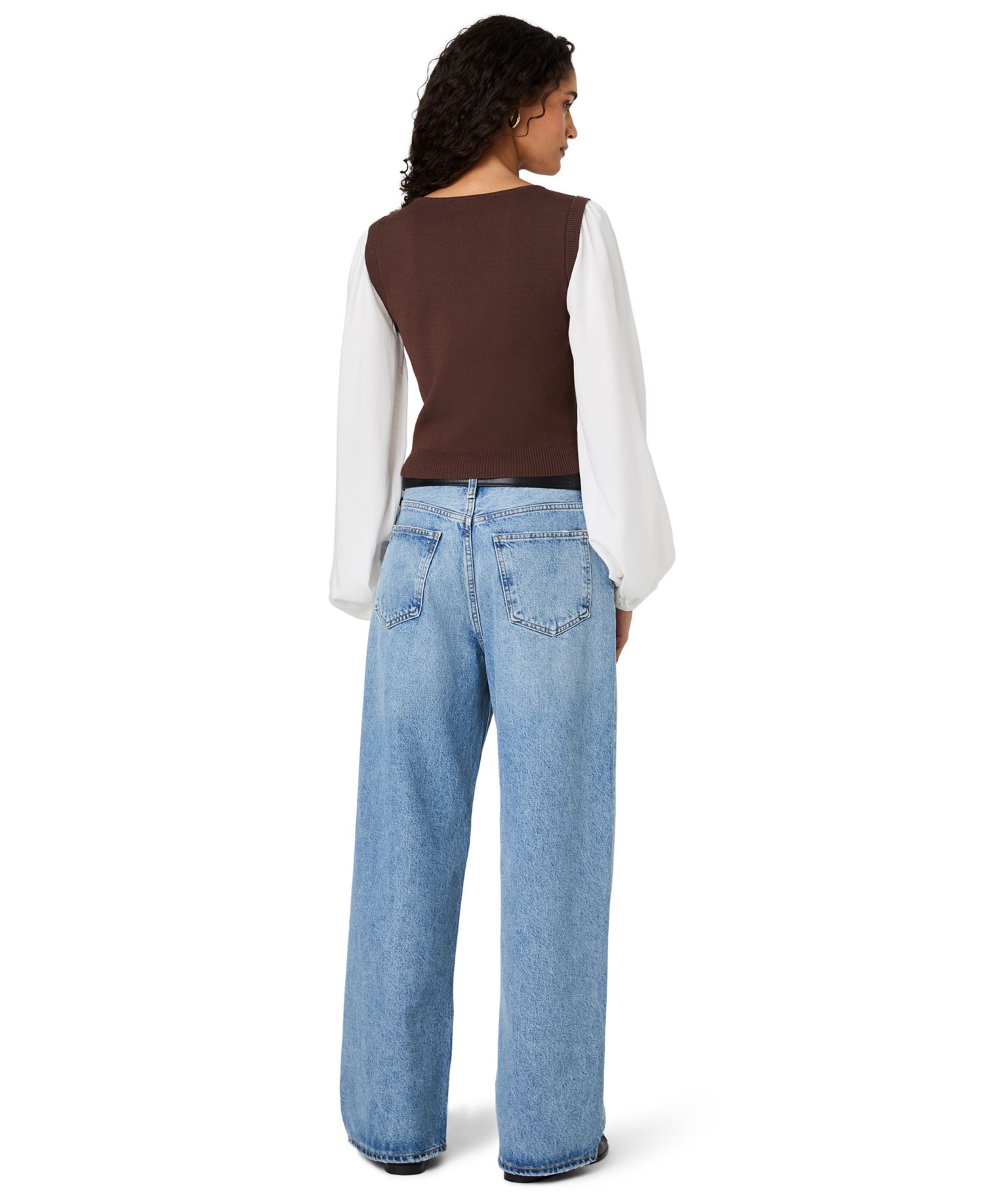 Women's Shirting Combo Long-Sleeve Top