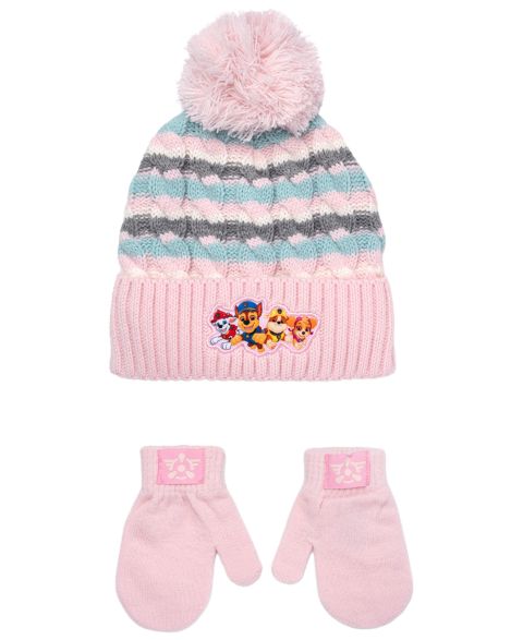 Комплекты Paw Patrol Beanie Hat and Mitten, 2-Piece Set для девочек-малышей, цвет: Разноцветный