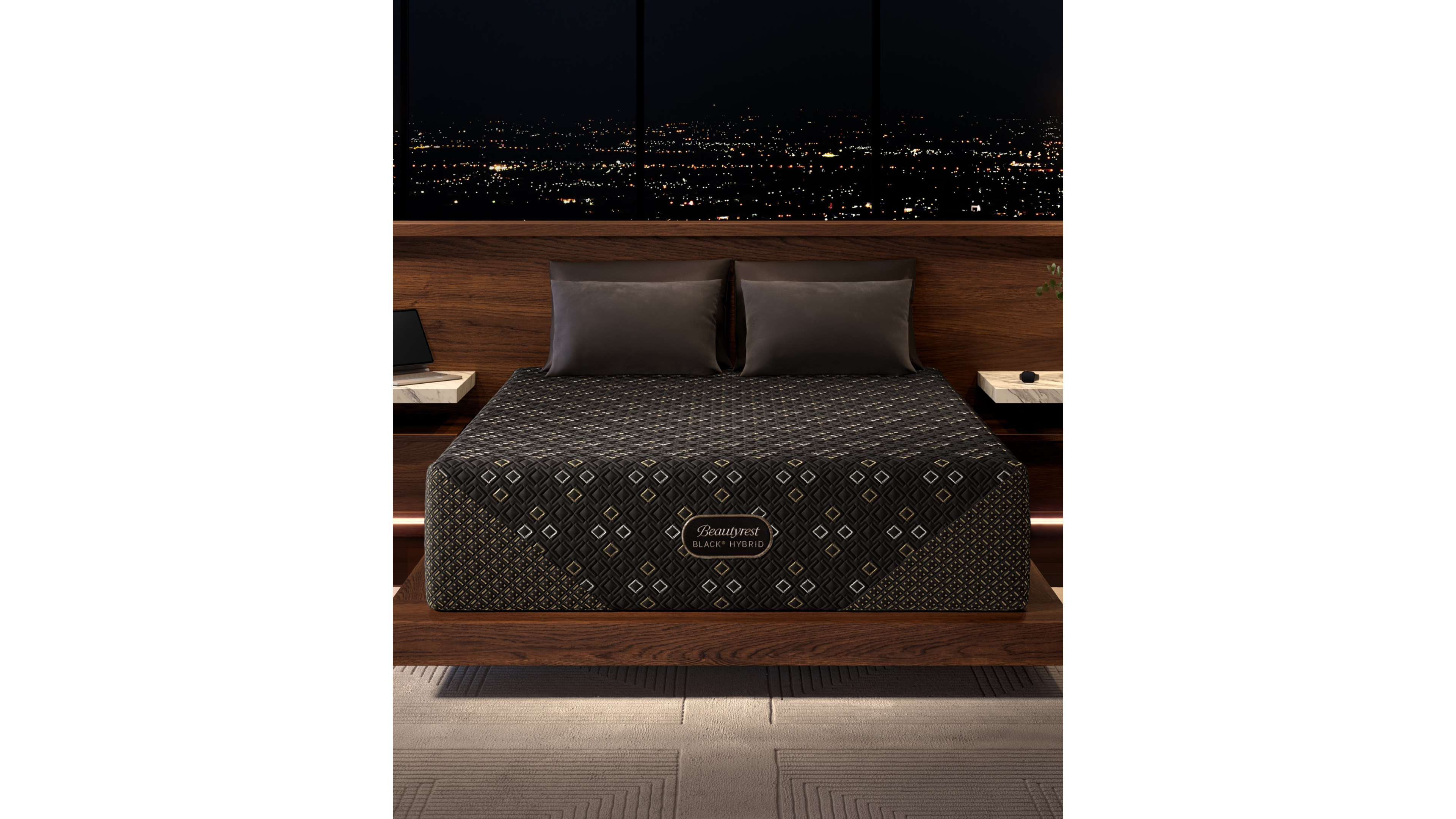Beautyrest Hybrid Series Five Xcs 15" Plush Smooth Top Mattress Set