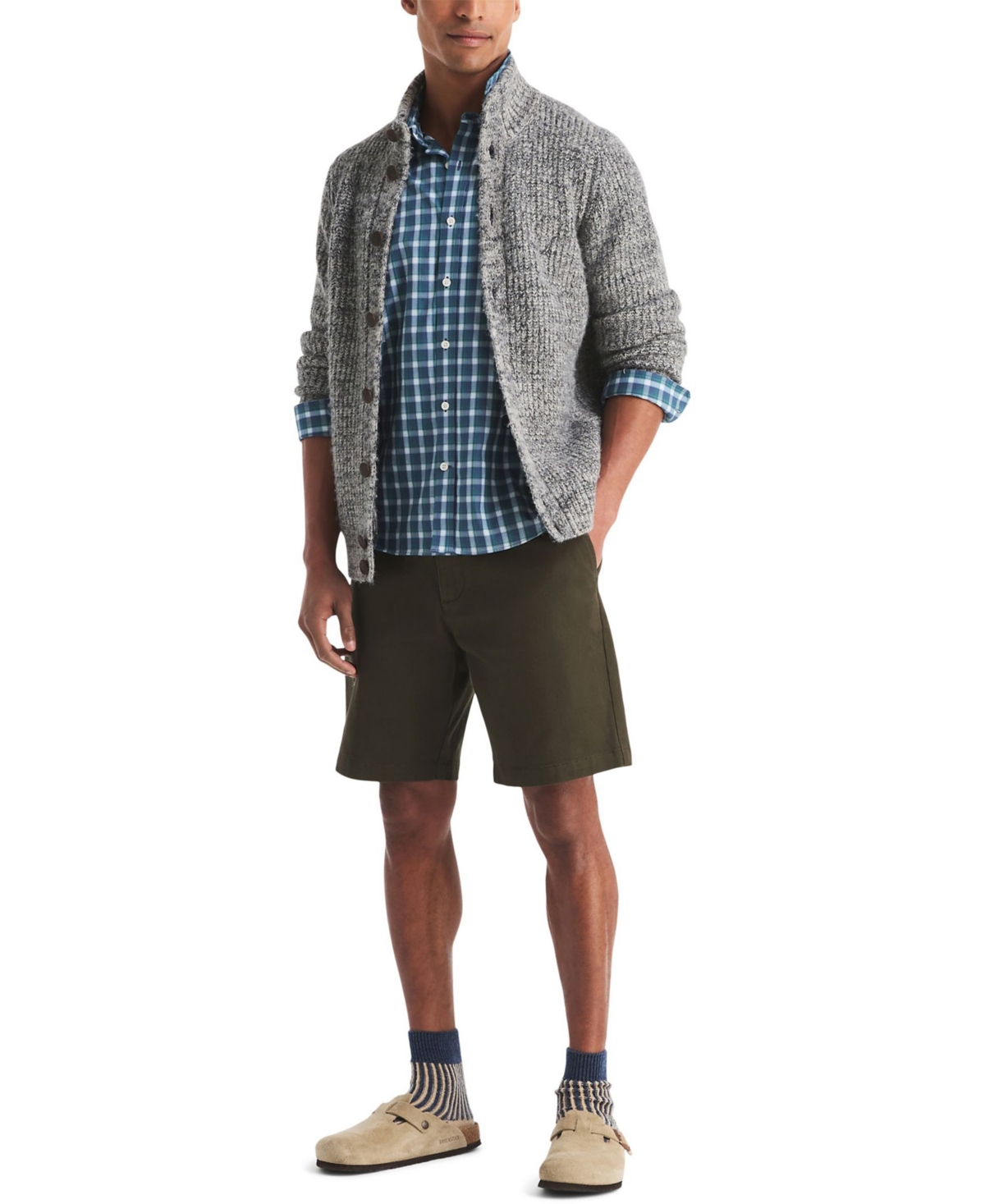 Nautica Men's Long Sleeve Plaid Shirt
