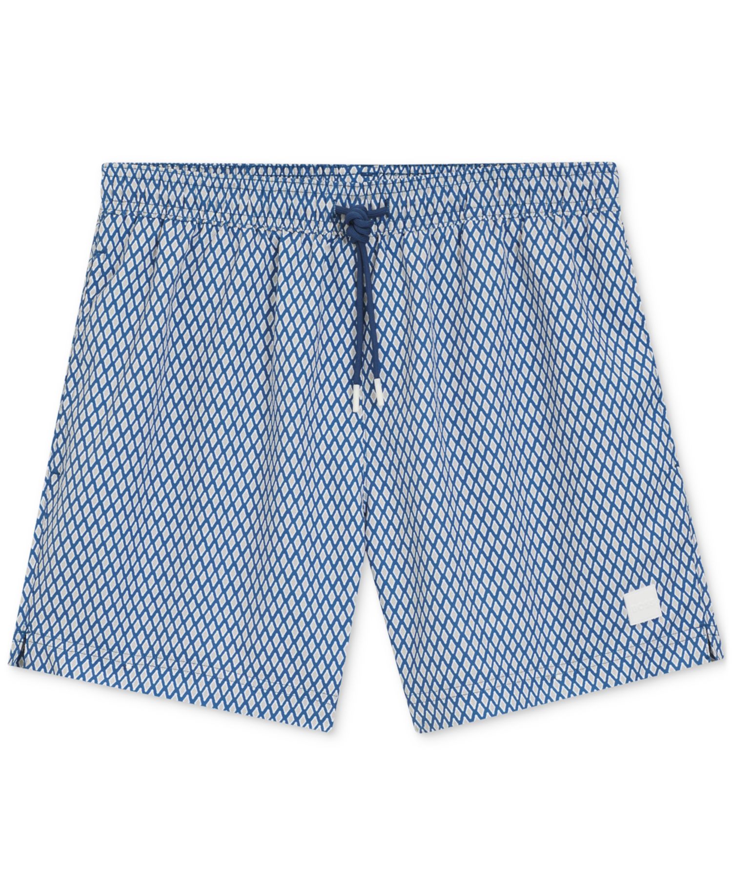 BOSS by Men's Vibe Mini-Pattern Print Regular Fit Swim Trunks, 5" Inseam