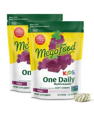 Kids One Daily Multivitamin Soft Chews, Age 4+, 30 Grape Soft Chews