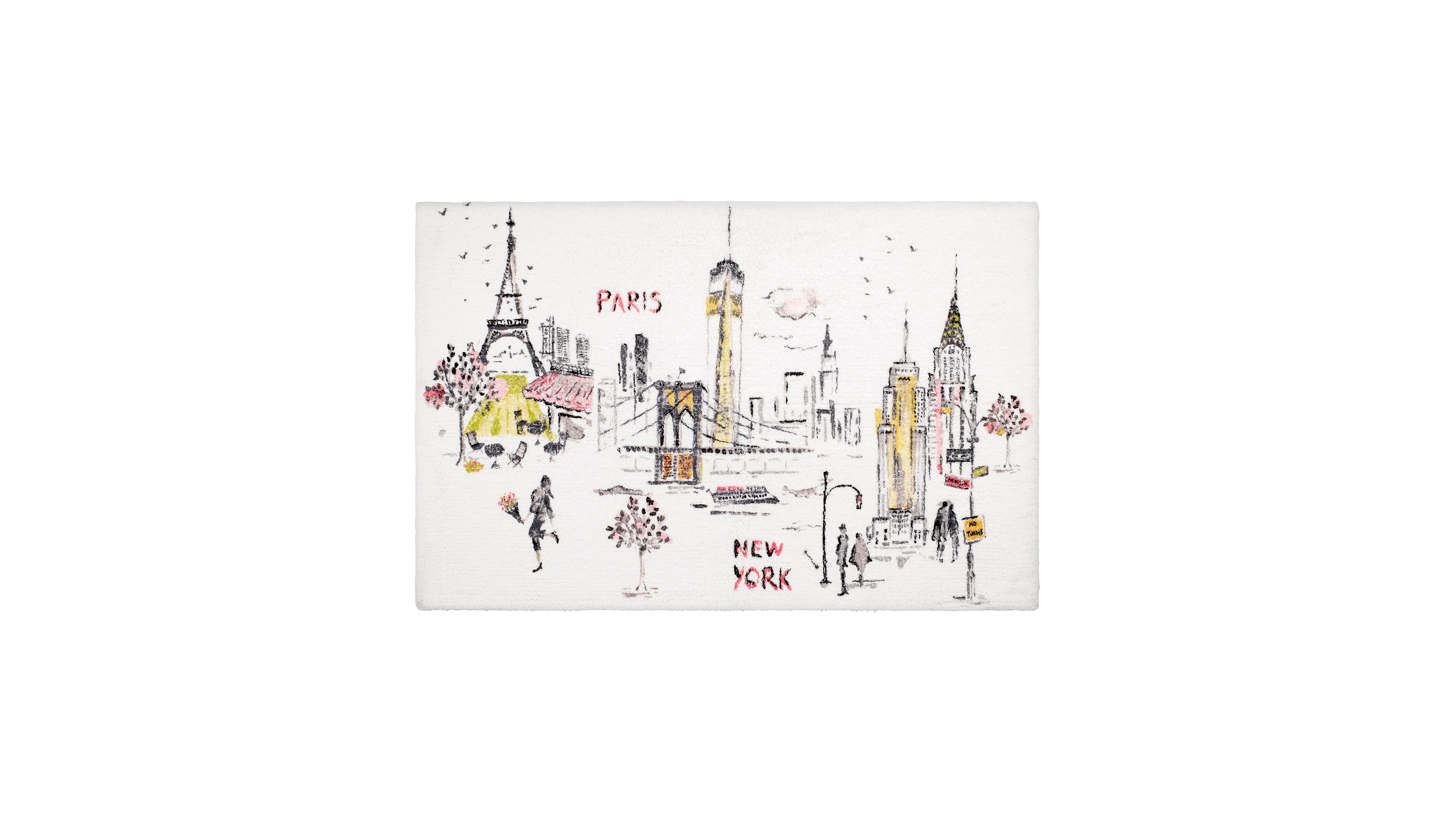 Nicole Miller City Girl Bathroom Rug, 30" x 20"