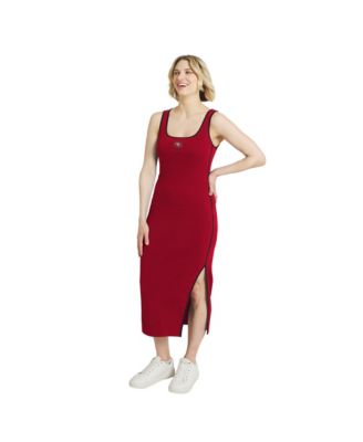 Women's Scarlet San Francisco 49ers Ribbed Tank Dress