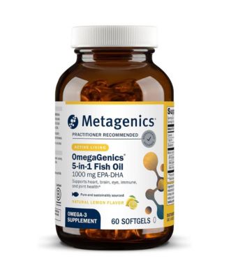 OmegaGenics Omega-3 Fish Oil 1000mg EPA DHA High Potency Omega 3 Supplement for Heart, Brain and Joint Health 60 Count