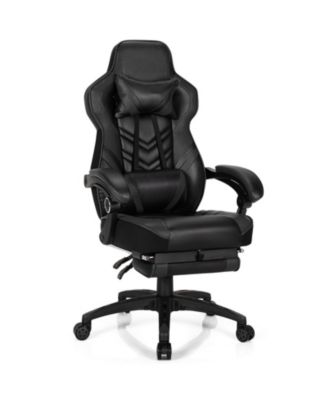 Adjustable Gaming Chair with Footrest and Lumbar Cushion for Office