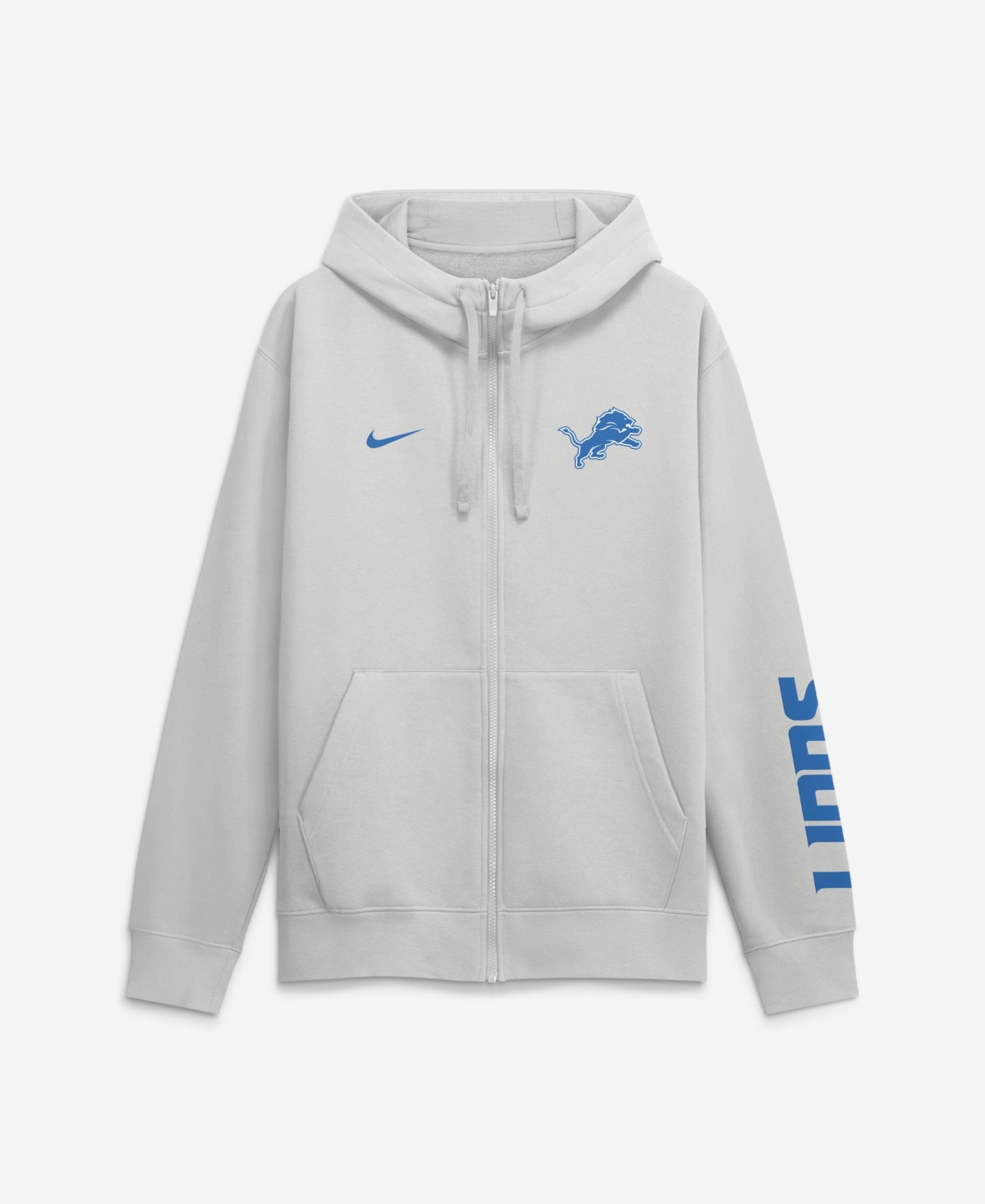 Nike Men's Detroit Lions Cool Down Club Full-Zip Hoodie