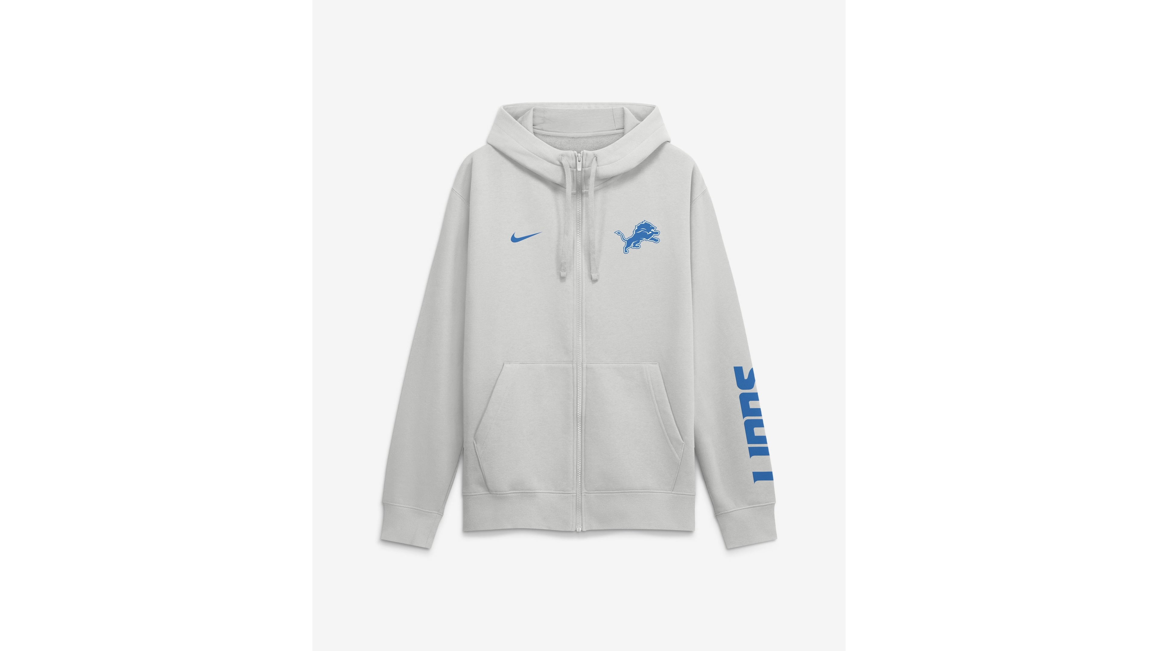 Nike Men's Detroit Lions Cool Down Club Full-Zip Hoodie