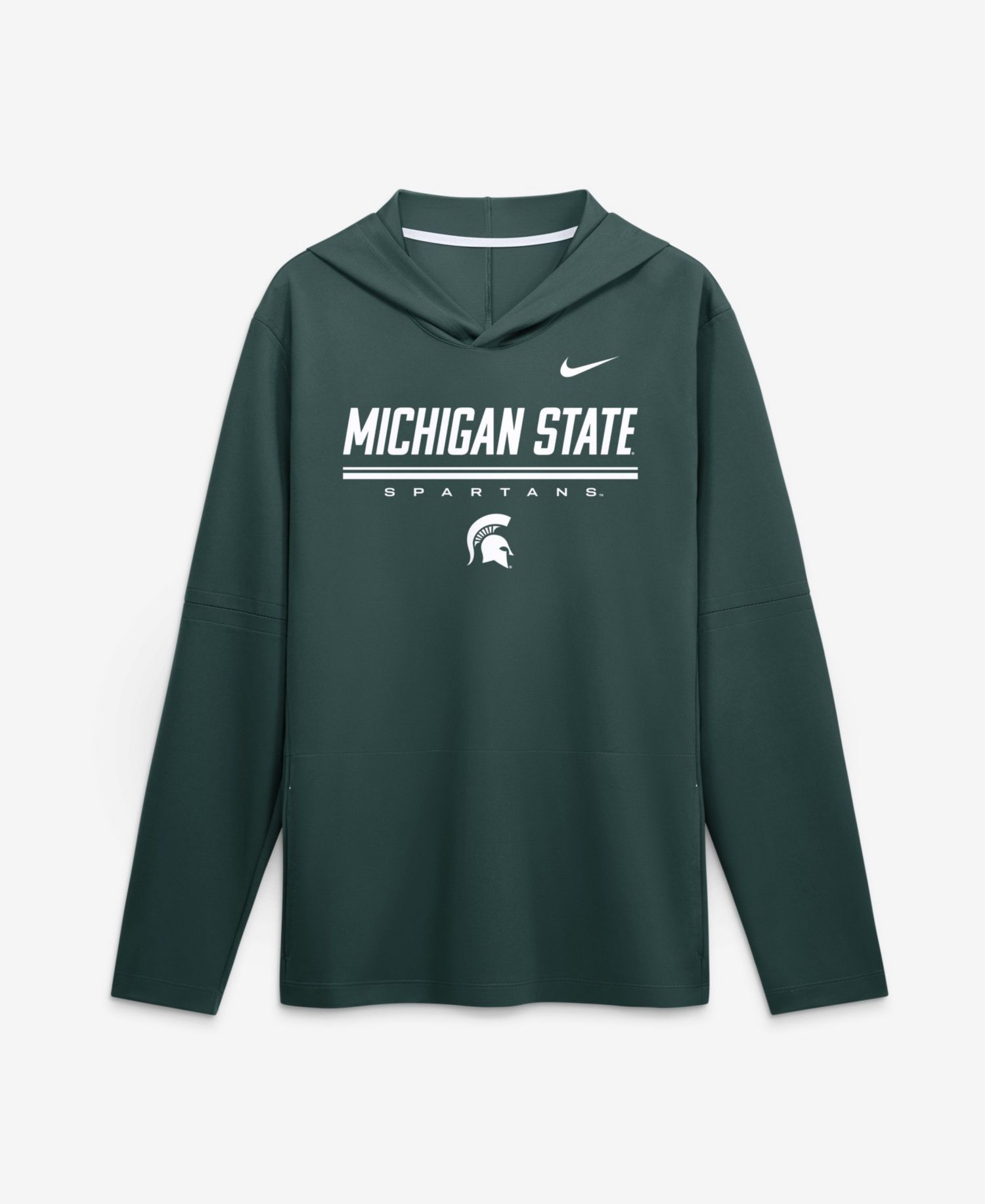 Men's Sideline Michigan State Spartans Long-Sleeve Lightweight Hoodie