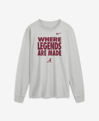 Men's Alabama Crimson Tide Alabama Sideline Slogan Long-Sleeve Graphic T-Shirt