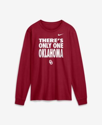 Men's Oklahoma Sooners Dri-FIT 2026 Sideline Slogan Long Sleeve T-Shirt