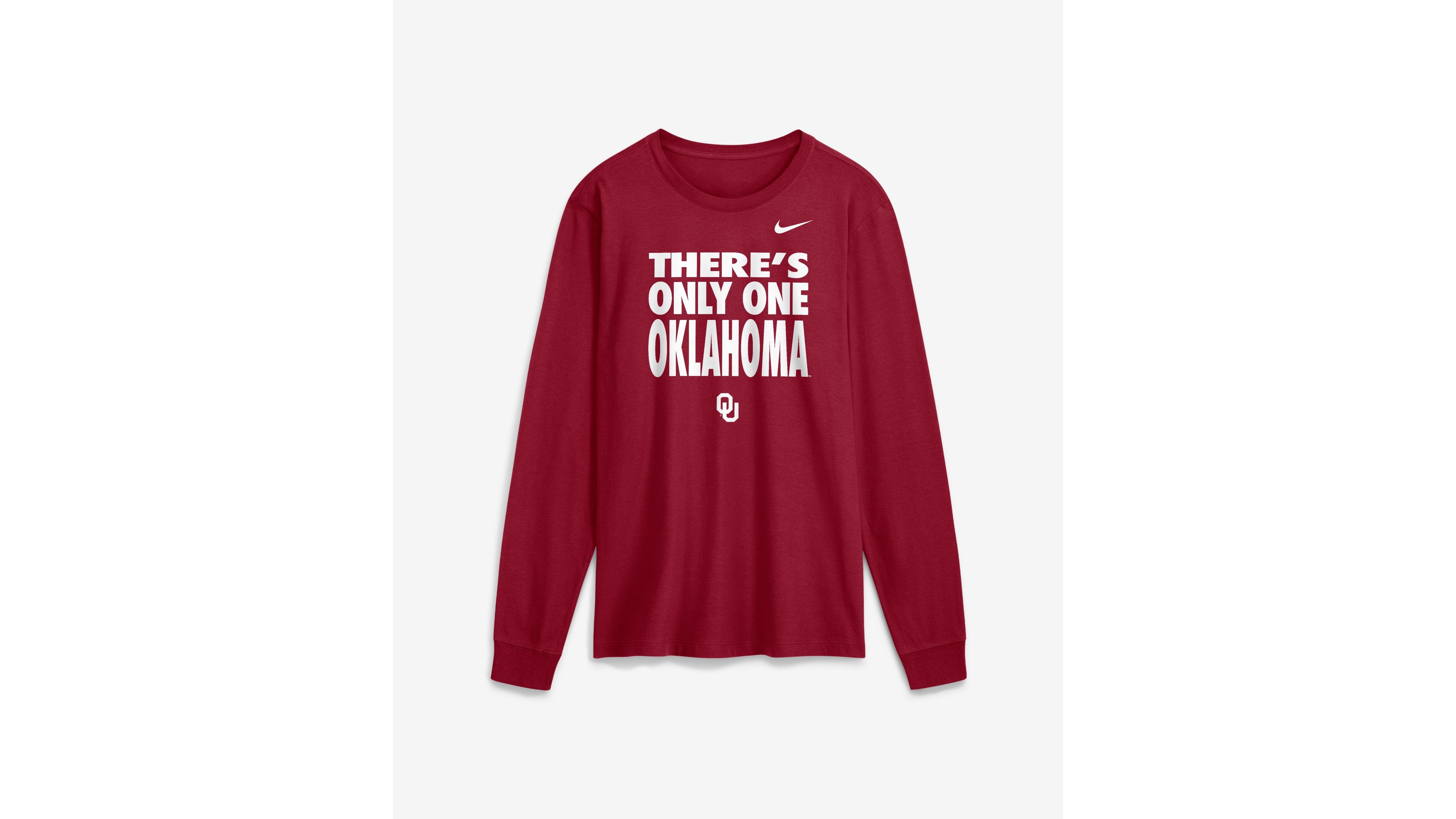 Nike Men's Oklahoma Sooners Dri-fit 2026 Sideline Slogan Long Sleeve T-Shirt