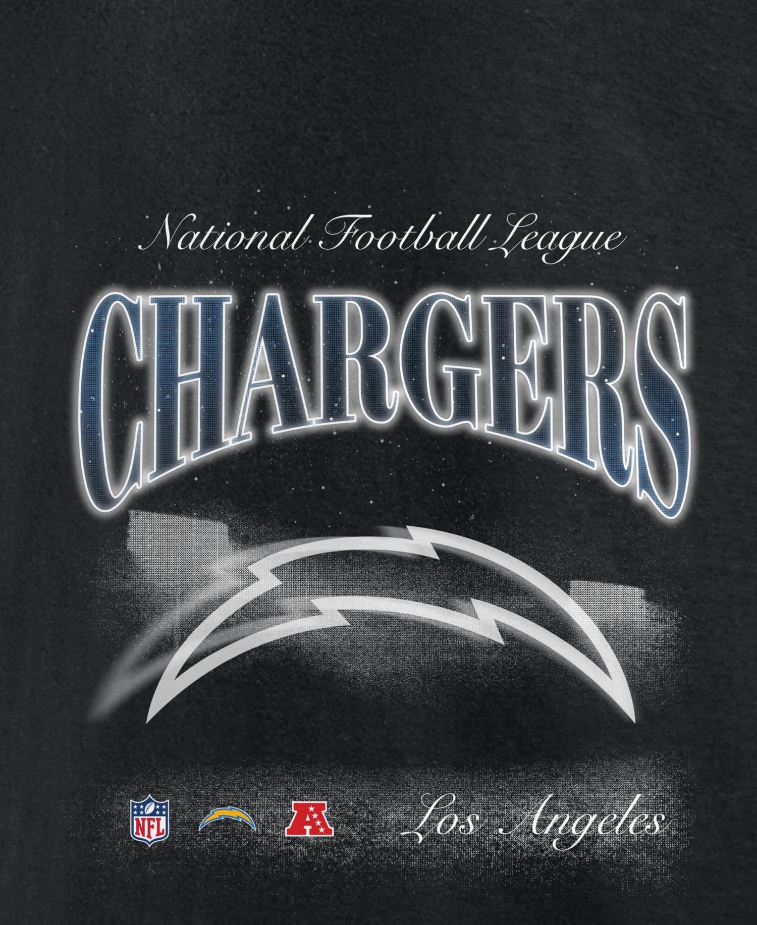 Men's Los Angeles Chargers Nightfall Relaxed-Fit Fleece-Lined Hoodie