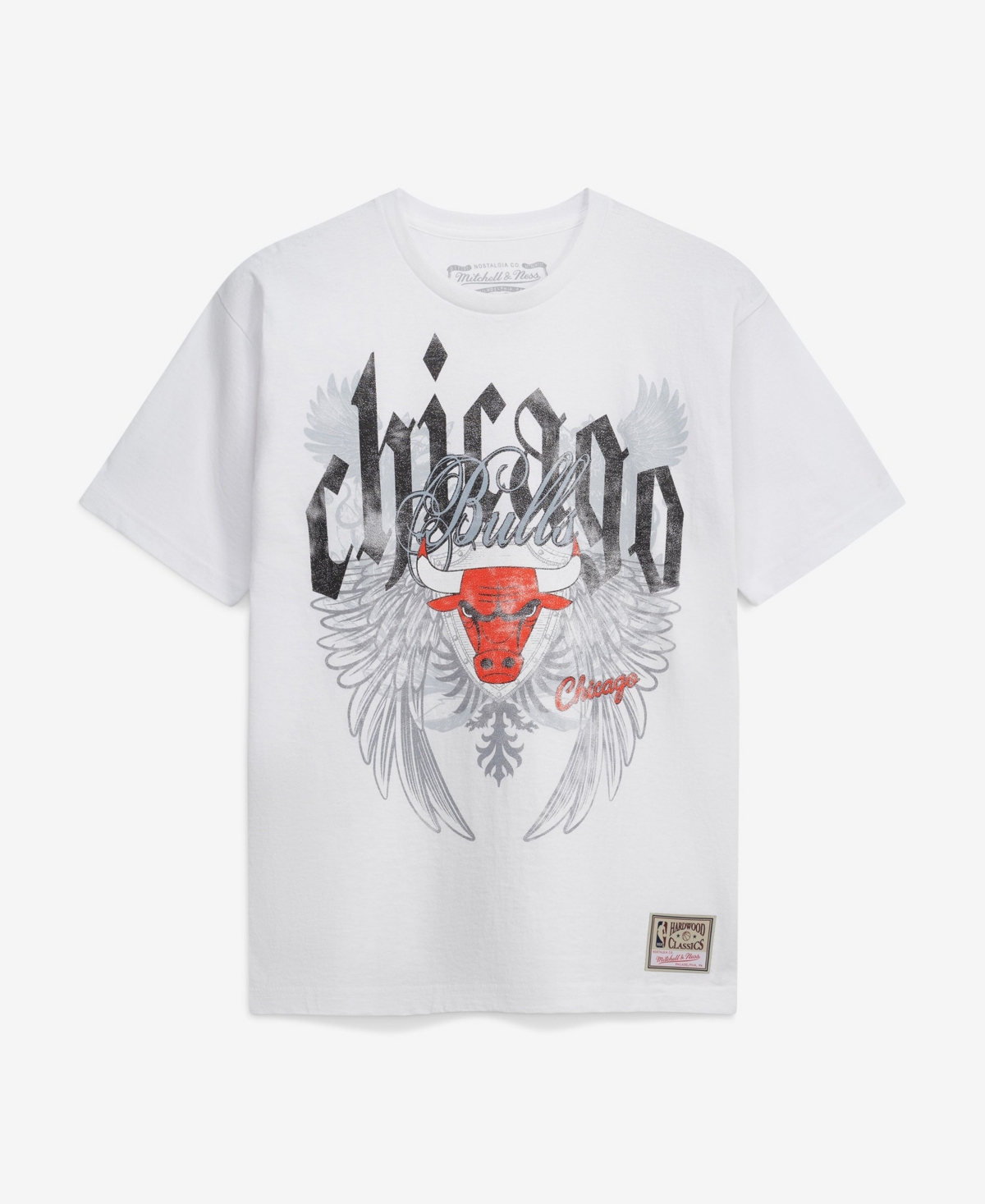 Mitchell & Ness Men's Hardwood Classics Chicago Bulls Distressed-Graphic T-Shirt