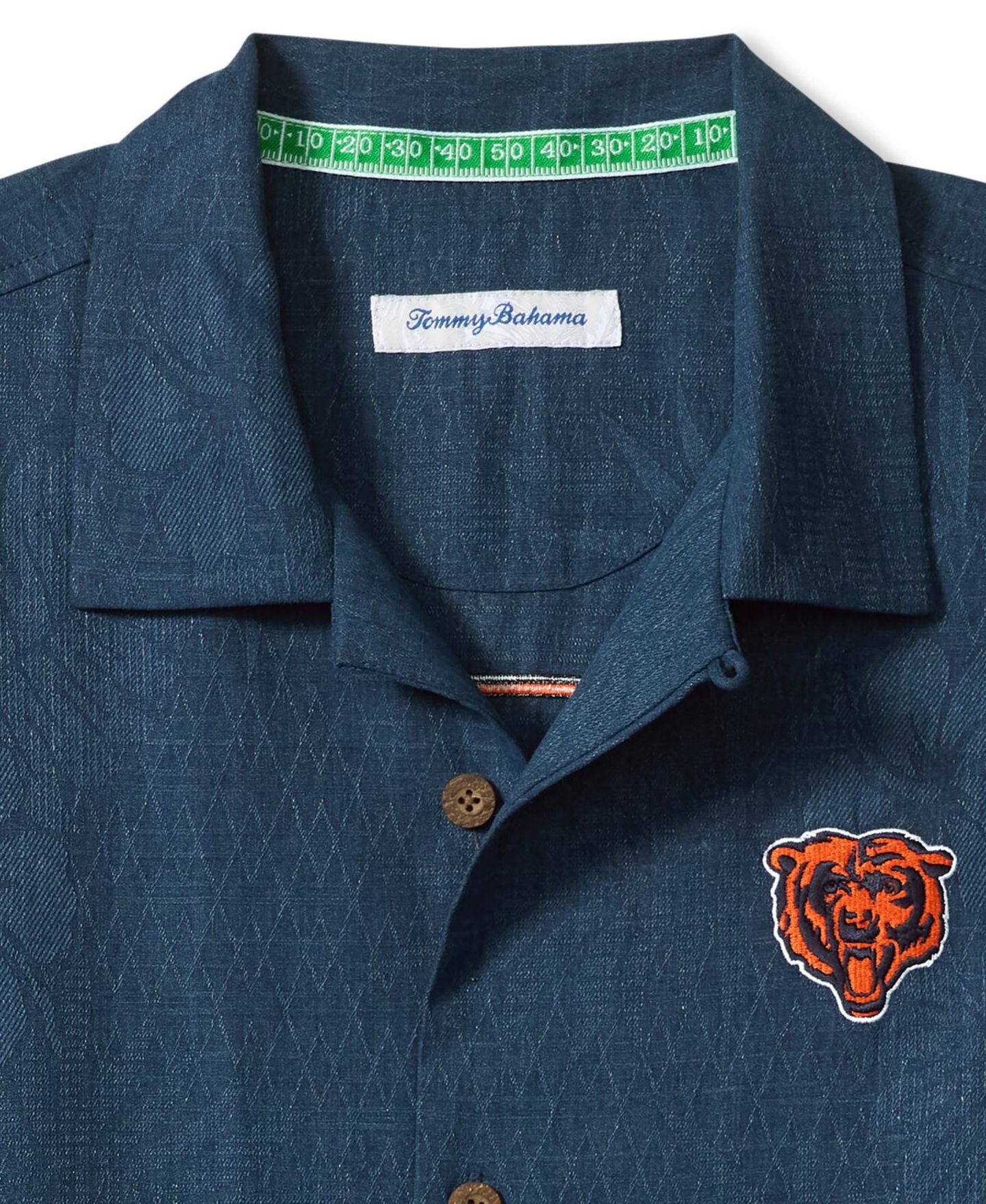 Мужская рубашка Tommy Bahama Chicago Bears Endzone Paradise Relaxed-Fit Spread Collar Button-Up — фото 2
