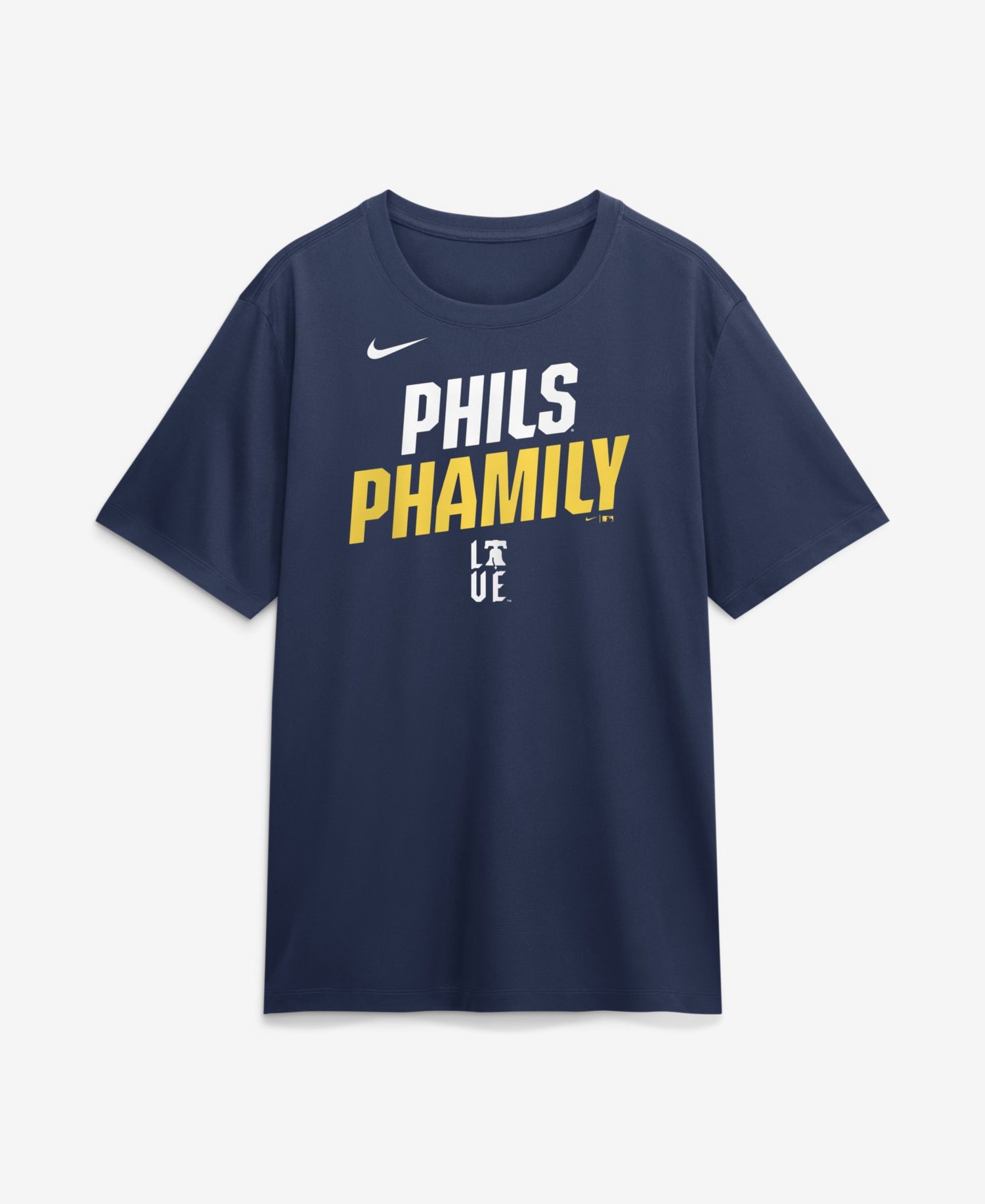 Men's Philadelphia Phillies Team Phrase Script Graphic Crewneck T-Shirt