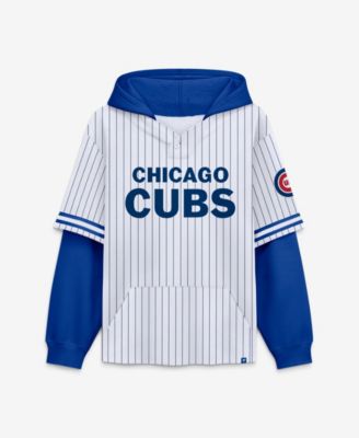 Men's Chicago Cubs Relaxed-Fit Pinstripe Hoodie
