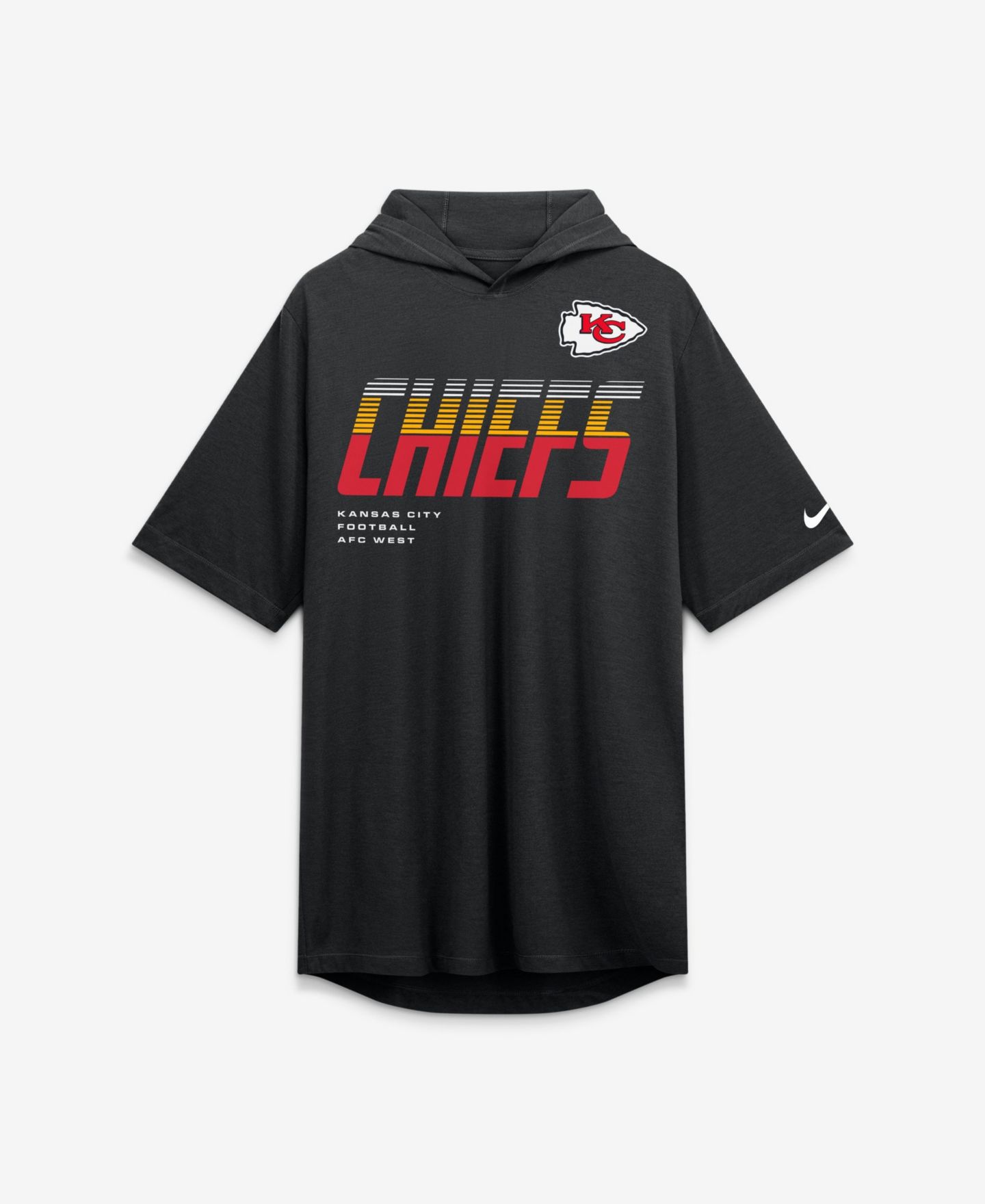 Мужская худи Nike Kansas City Chiefs с коротким рукавом, Tri-Blend — фото 2