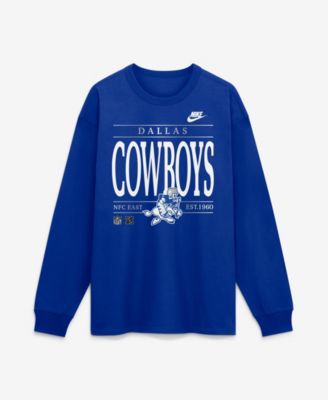 Men's Dallas Cowboys Red Zone Max90 Screen Print Throwback Long-Sleeve T-Shirt