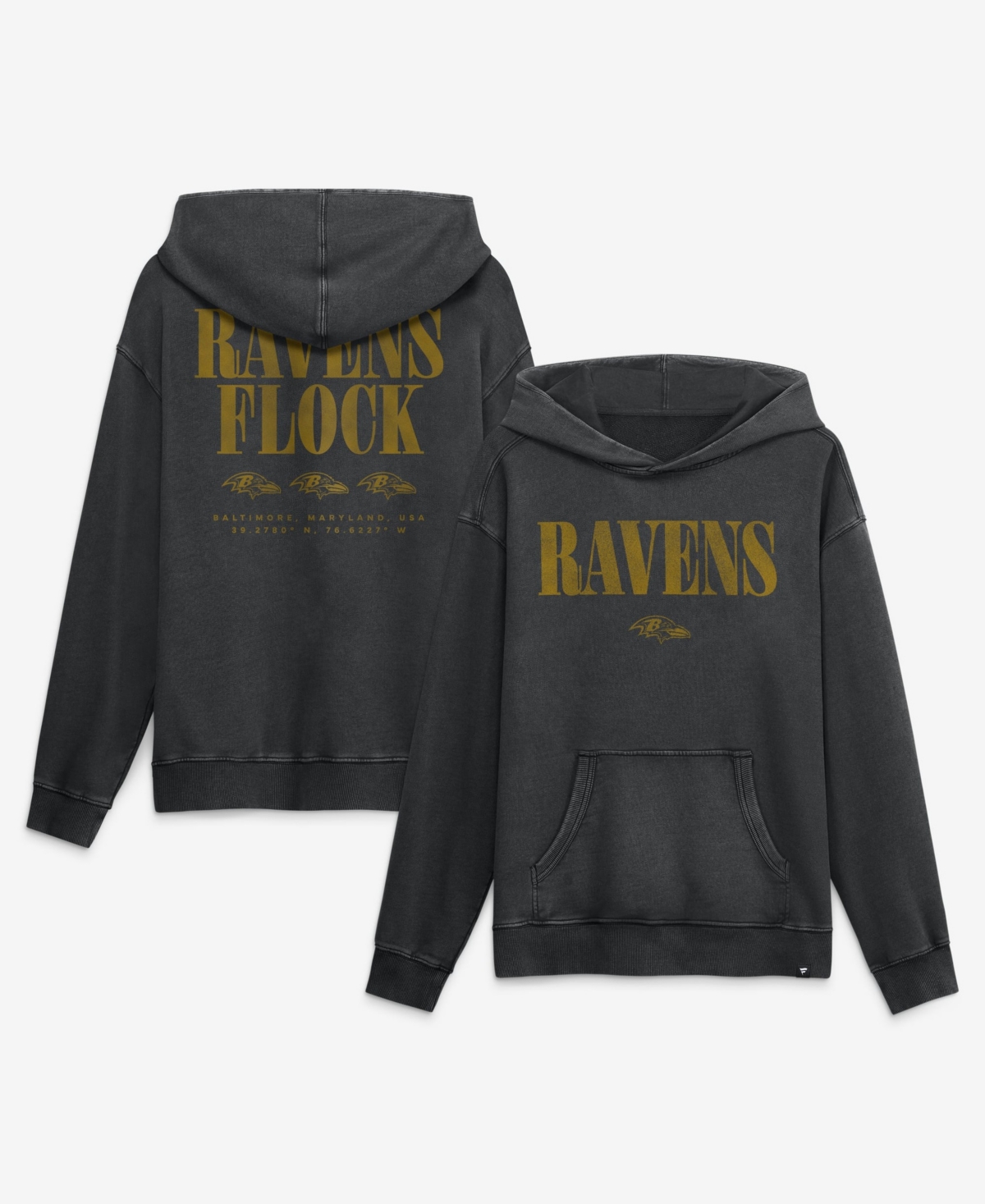 Fanatics Men's Baltimore Ravens French Terry Relaxed Intense Rivalry Hoodie