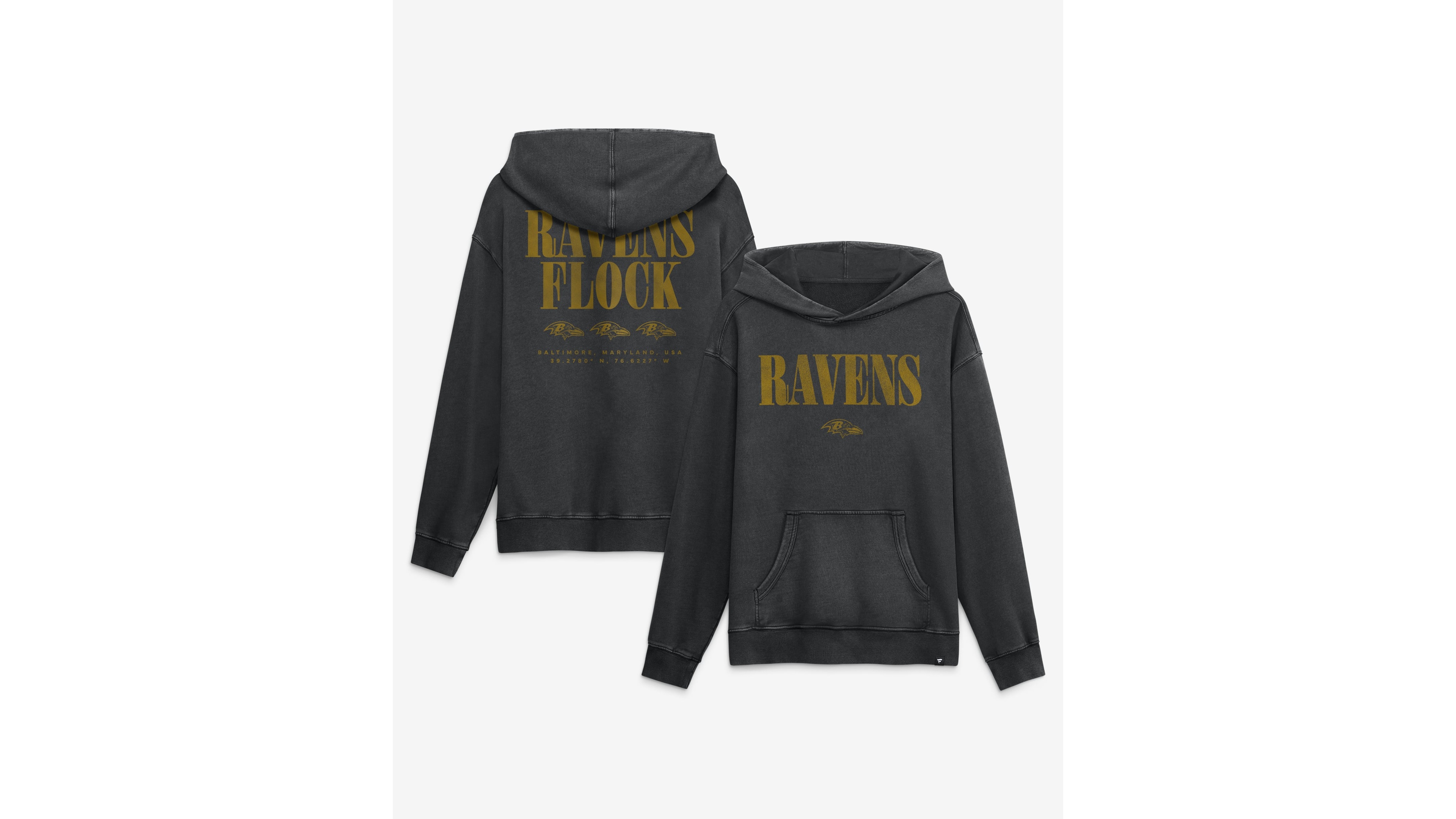 Fanatics Men's Baltimore Ravens French Terry Relaxed Intense Rivalry Hoodie