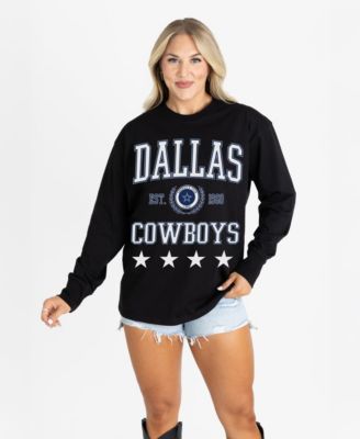 Women's Dallas Cowboys Everyday Star Oversized Long-Sleeve T-Shirt