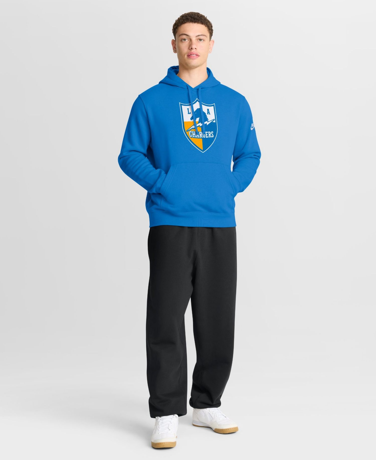 Men's Powder Blue Los Angeles Chargers Club Fleece Pullover Hoodie