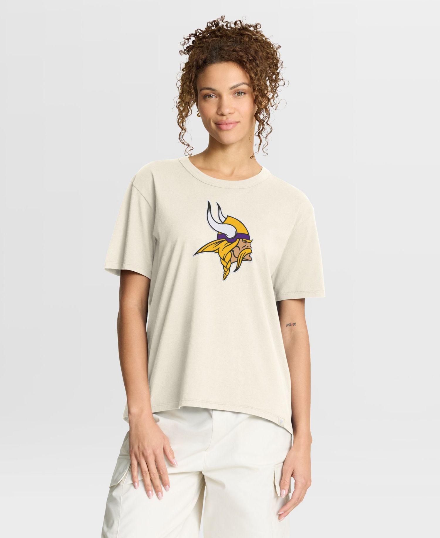 Women's Minnesota Vikings Dove Legacy Jersey Relaxed-Fit T-Shirt