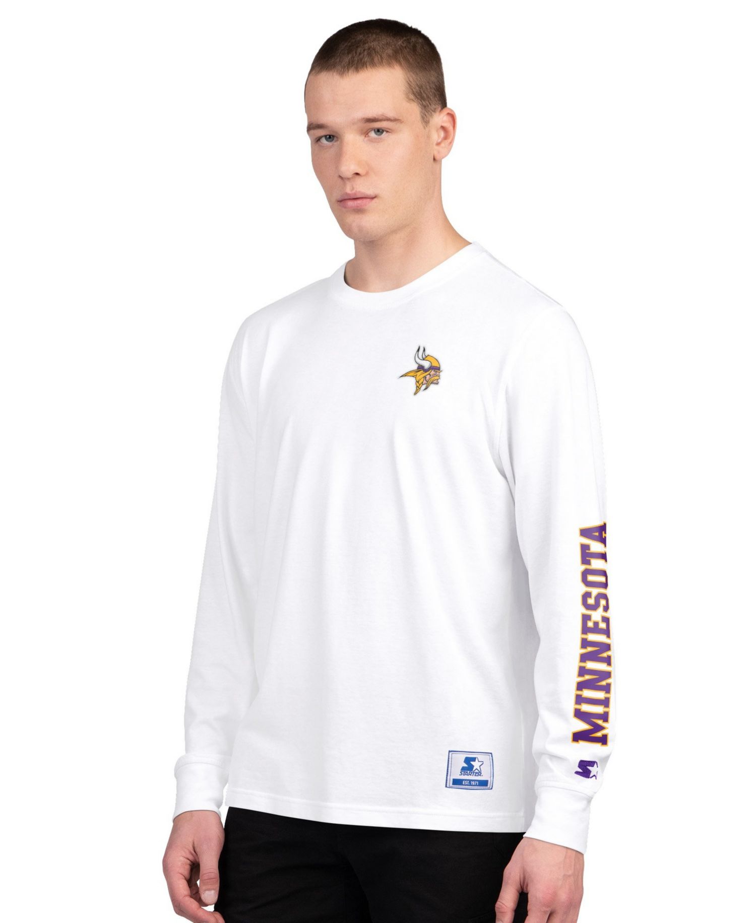 Men's Minnesota Vikings Short-Sleeve and Long-Sleeve T-Shirts, 2-Piece Set