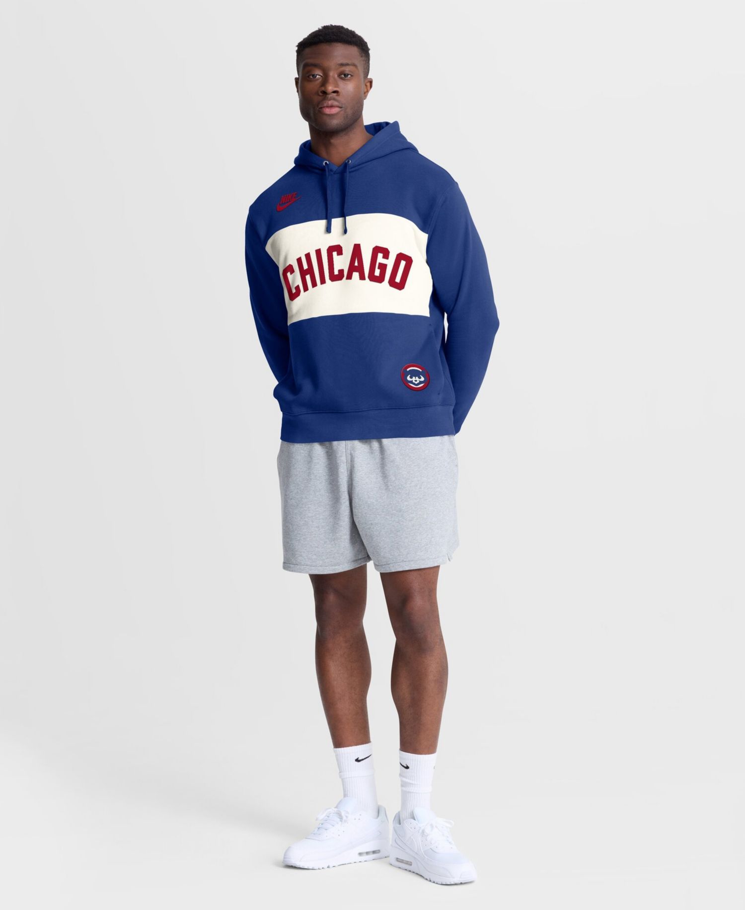 Men's Chicago Cubs Cooperstown Legacy Color-Block Hoodie