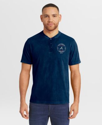 Men's Atlanta Braves Washed Henley Shirt