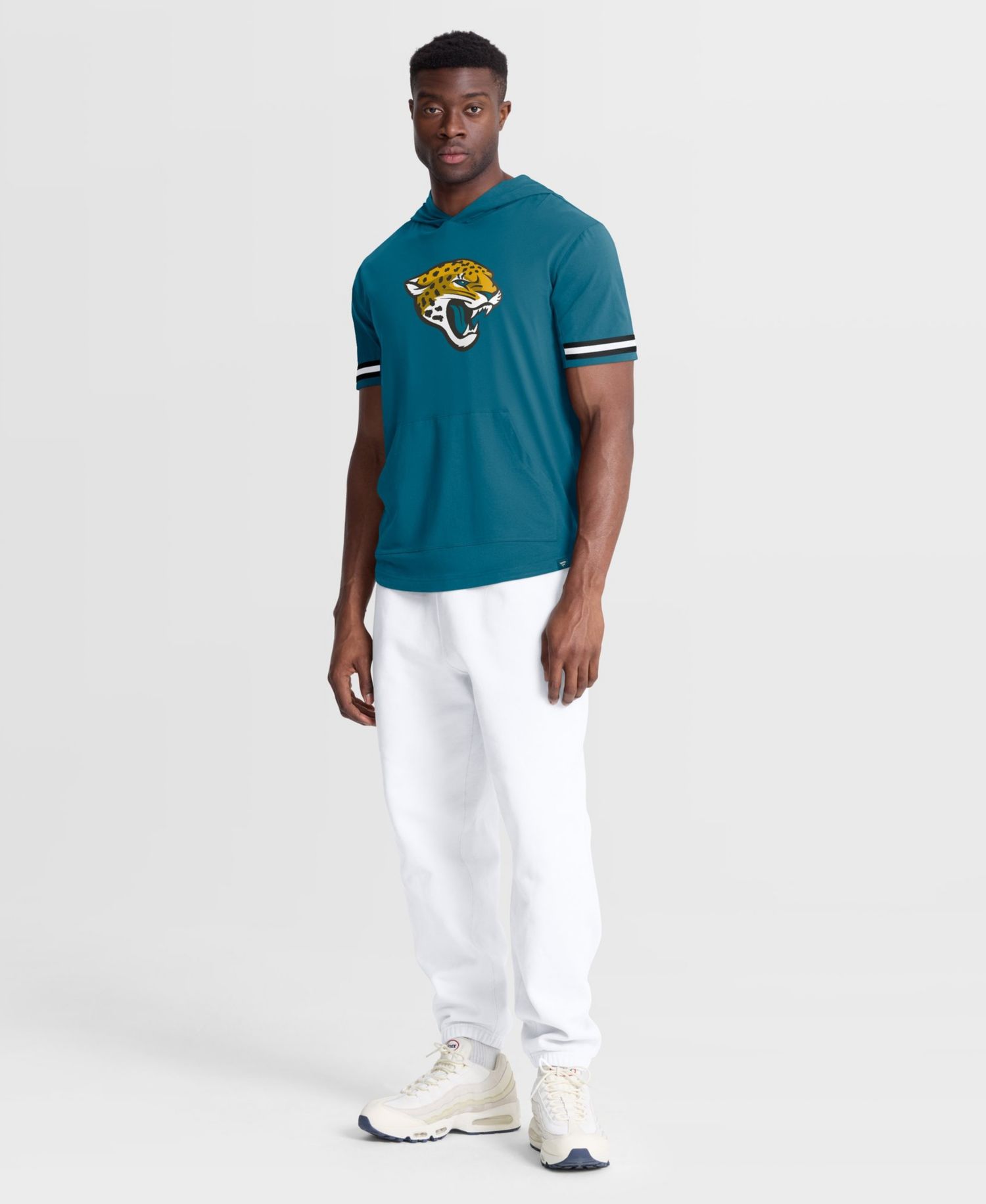 Men's Jacksonville Jaguars Optimal Play Short-Sleeve Hooded Pullover Hoodie