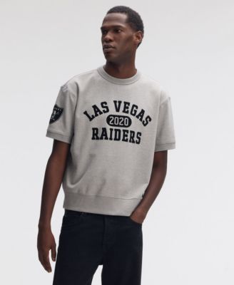 Men's Las Vegas Raiders IconicFleece Short Sleeve Crewneck Sweatshirt