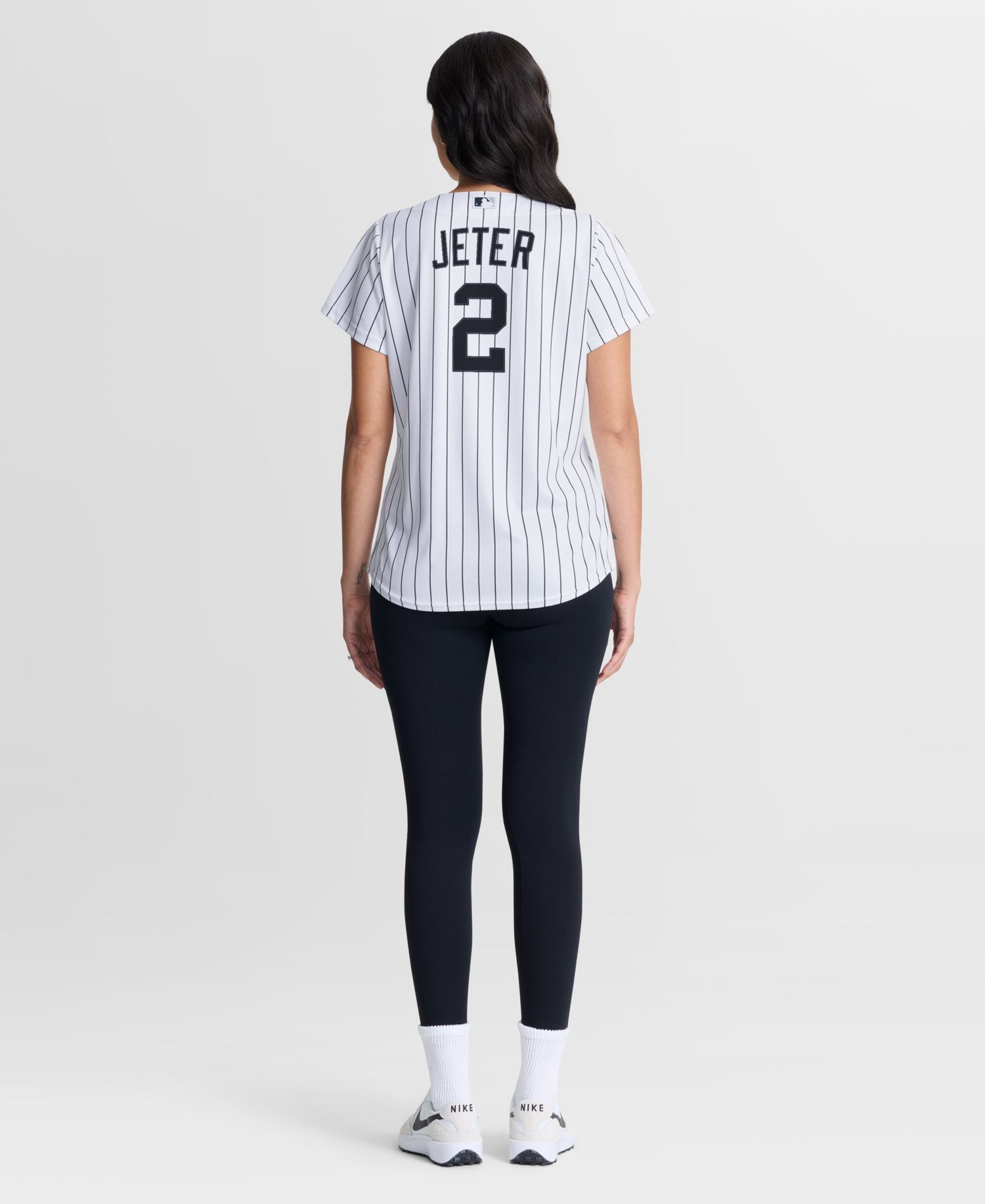 Women's New York Yankees Derek Jeter Home Retired Replica Jersey