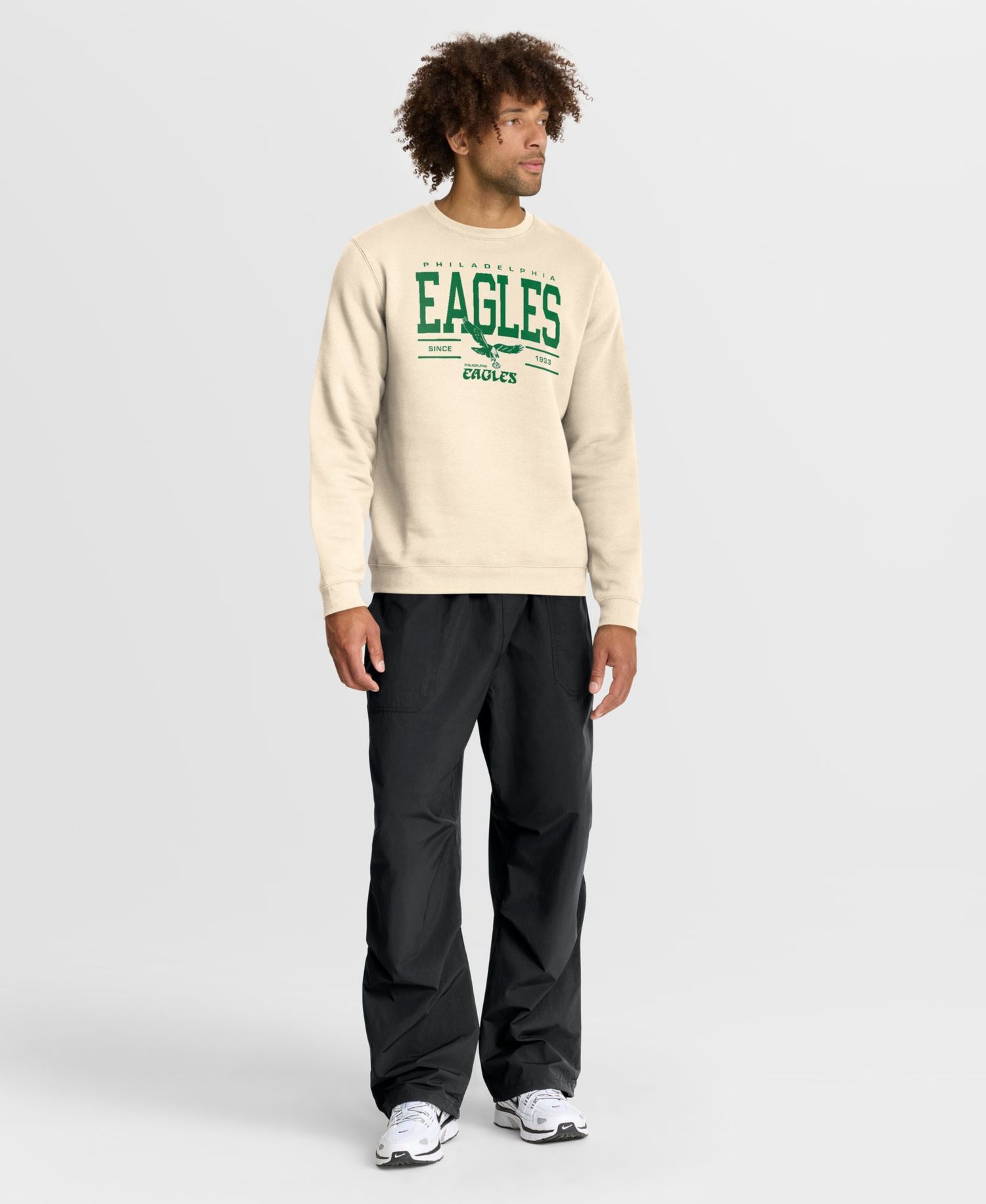 Men's Philadelphia Eagles Always Reppin' Club Long-Sleeve Crewneck Sweatshirt